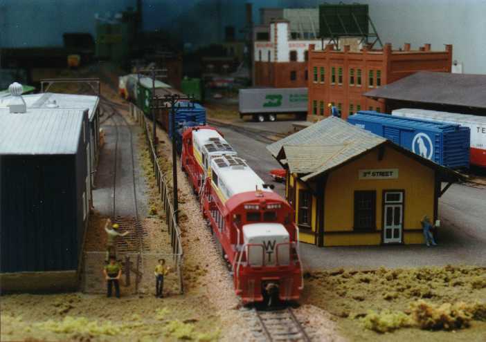 train through Third Street District