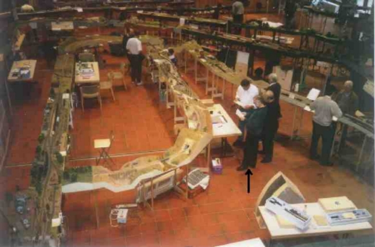 Blick in die Halle auf USA