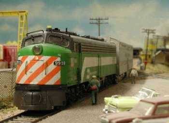 commuter train, with red rear light