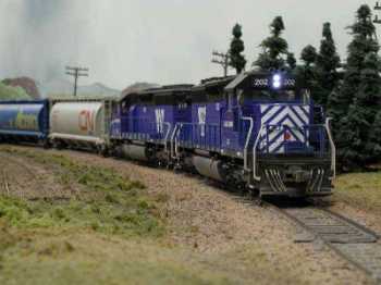 Montana Rail Link SD 40s with LEDs