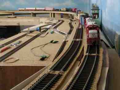 train aproaching door bridge